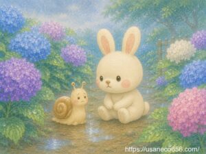 お友達とのすれ違いに悩み落ち込むカタツムリさんに寄り添うこまちちゃん